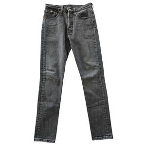 Levi’s 501 Vintage-Inspired Gray Denim Skinny Jeans Women’s Size 26